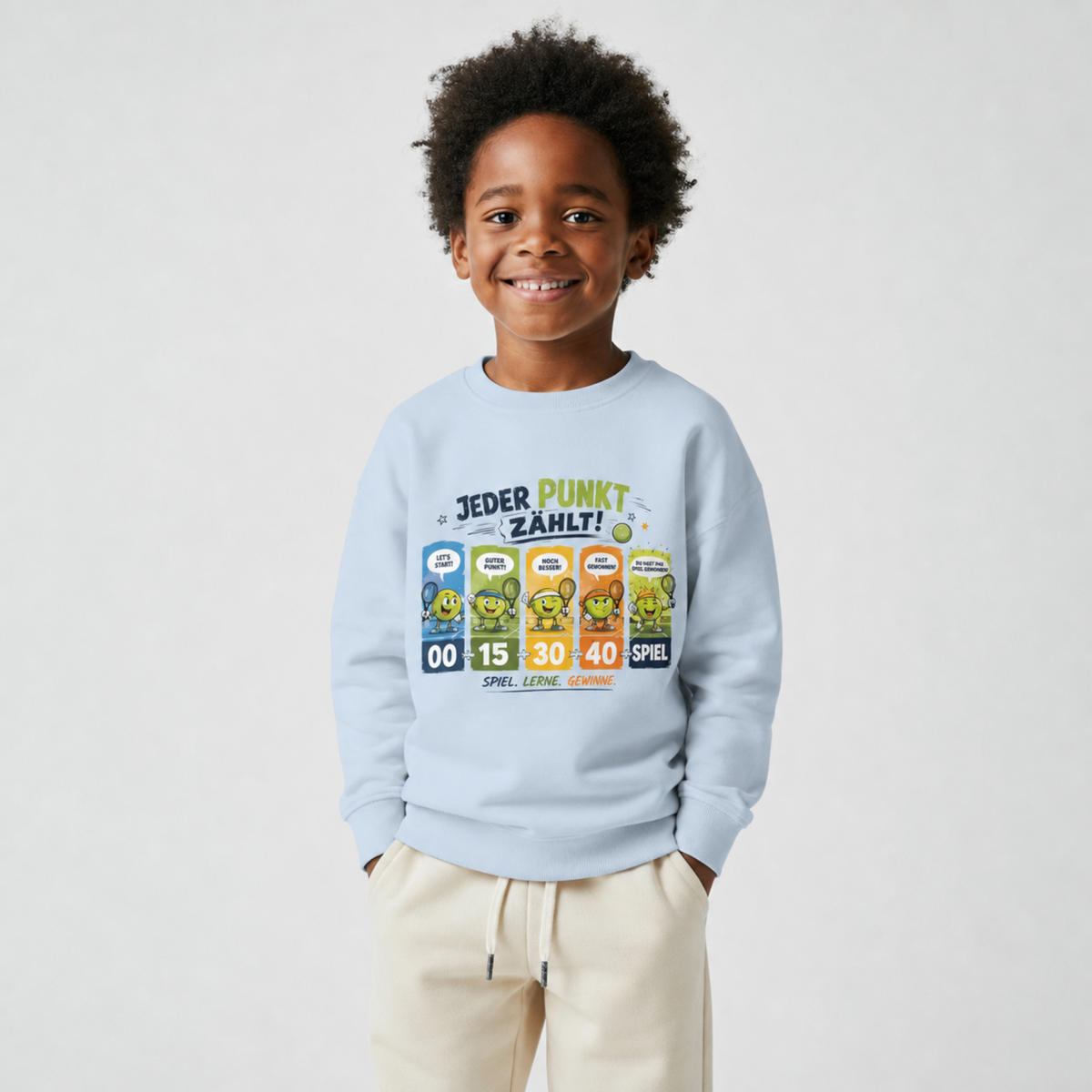 Jeder Punkt zählt Kinder-Sweatshirt von Court Vibes