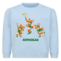 Yuki Aufschlag auf Kinder-Sweatshirt, Farbe babyblau