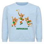 Yuki Aufschlag auf Kinder-Sweatshirt, Farbe babyblau