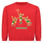 Yuki Aufschlag auf Kinder-Sweatshirt, Farbe rot