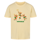 Yuki Aufschlag auf Kinder-Shirt, Farbe buttergelb