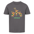 Yuki Aufschlag auf Kinder-Shirt, Farbe anthrazit
