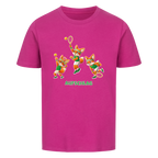 Yuki Aufschlag auf Kinder-Shirt, Farbe lila