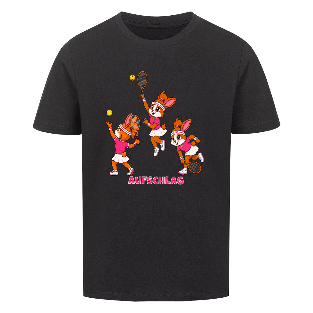 Yuna Aufschlag auf Kinder-Shirt, Farbe schwarz