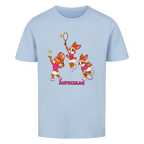 Yuna Aufschlag auf Kinder-Shirt, Farbe himmelblau