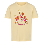 Yuna Aufschlag auf Kinder-Shirt, Farbe buttergelb