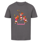 Yuna Aufschlag auf Kinder-Shirt, Farbe anthrazit