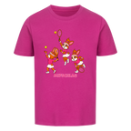 Yuna Aufschlag auf Kinder-Shirt, Farbe lila