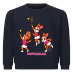 Yuna Aufschlag auf Kinder-Sweatshirt, Farbe marineblau