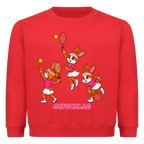 Yuna Aufschlag auf Kinder-Sweatshirt, Farbe rot