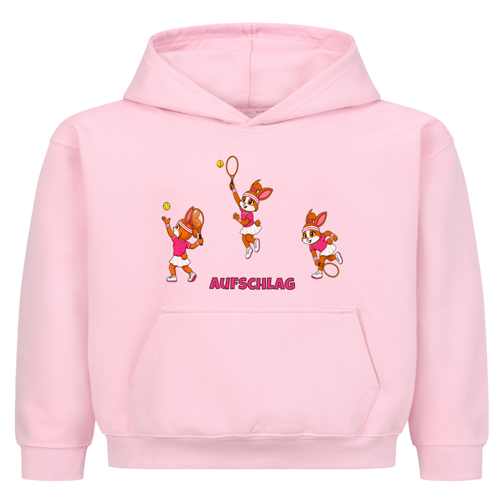 Yuna Aufschlag auf Kinder-Hoodie, Farbe rosa