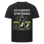 Der Klimawandel des Sportdrinks auf T-Shirt, Farbe schwarz