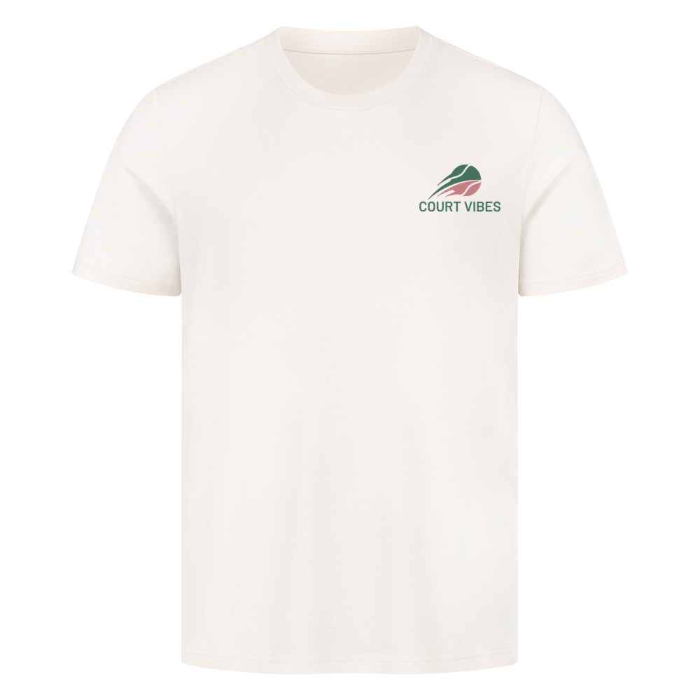 Der Klimawandel des Sportdrinks auf T-Shirt, Farbe naturweiß