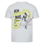 Ich verliere nie auf T-Shirt, Farbe grau meliert