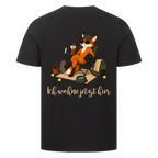 Ich wohne jetzt hier auf T-Shirt, Farbe schwarz