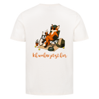 Ich wohne jetzt hier auf T-Shirt, Farbe naturweiß