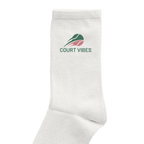 Court Vibes auf Socken, Farbe weiß
