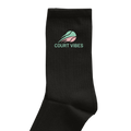 Court Vibes auf Socken, Farbe schwarz