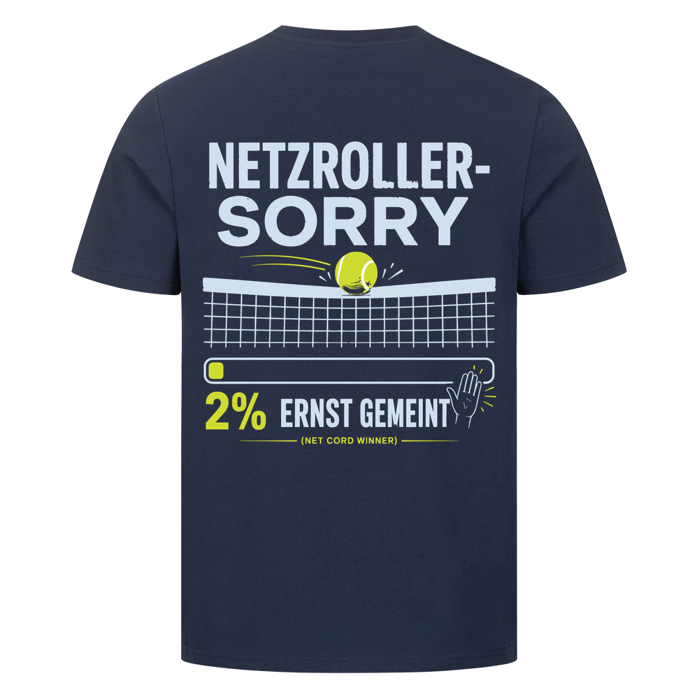 Netzroller Sorry auf T-Shirt, Farbe marineblau