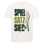 Spiel Satz Sieg Sprint auf T-Shirt, Farbe naturweiß