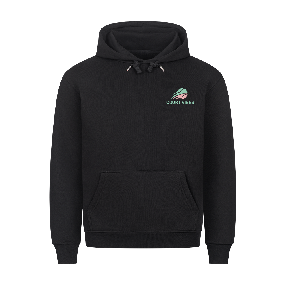 Tennis Parents Meeting auf Hoodie, Farbe schwarz