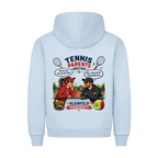 Tennis Parents Meeting auf Hoodie, Farbe babyblau