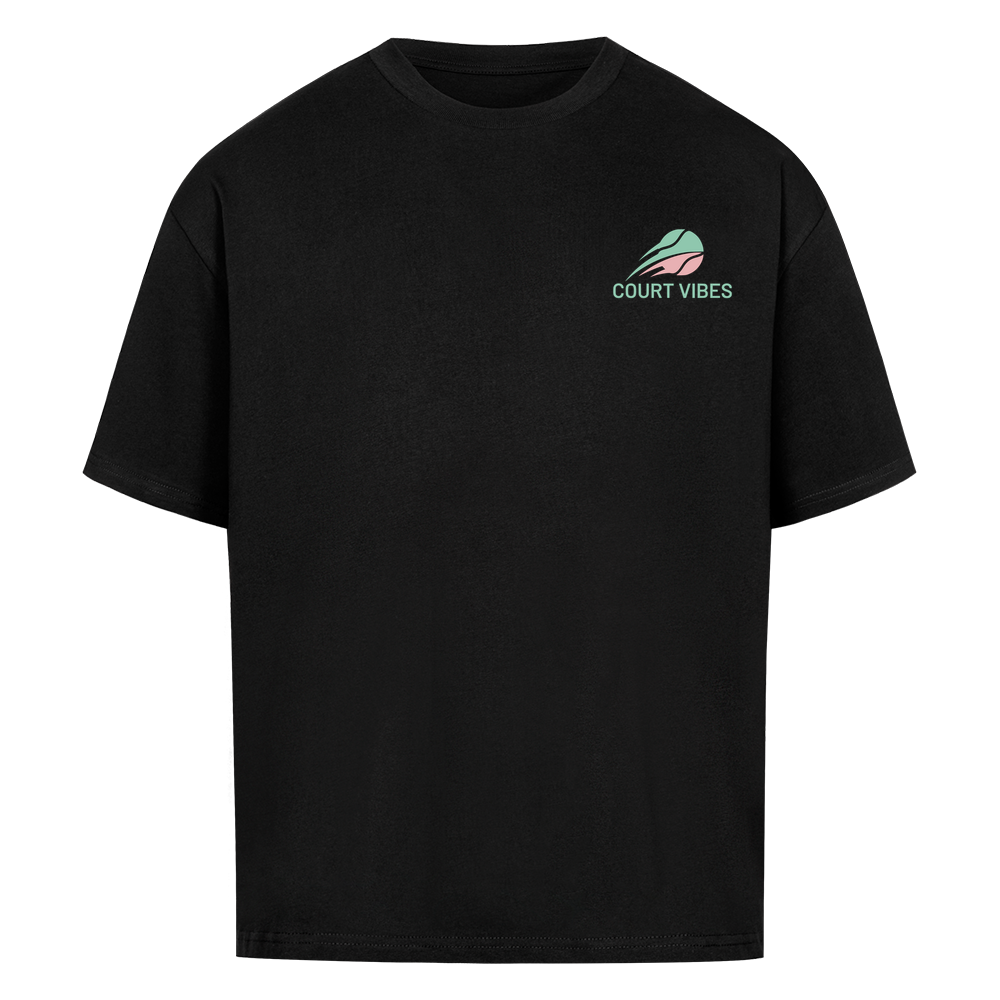 Tennis Club Boy auf Oversized Shirt, Farbe schwarz