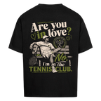 Tennis Club Boy auf Oversized Shirt, Farbe schwarz