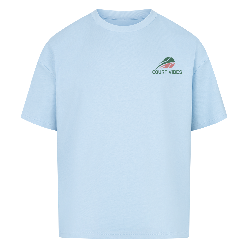 Tennis Club Boy auf Oversized Shirt, Farbe babyblau