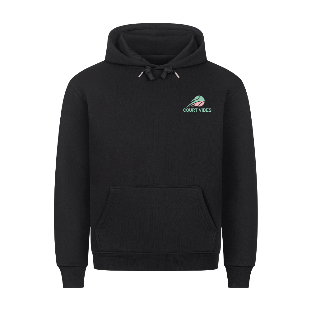 Tennis Club Boy auf Hoodie, Farbe schwarz