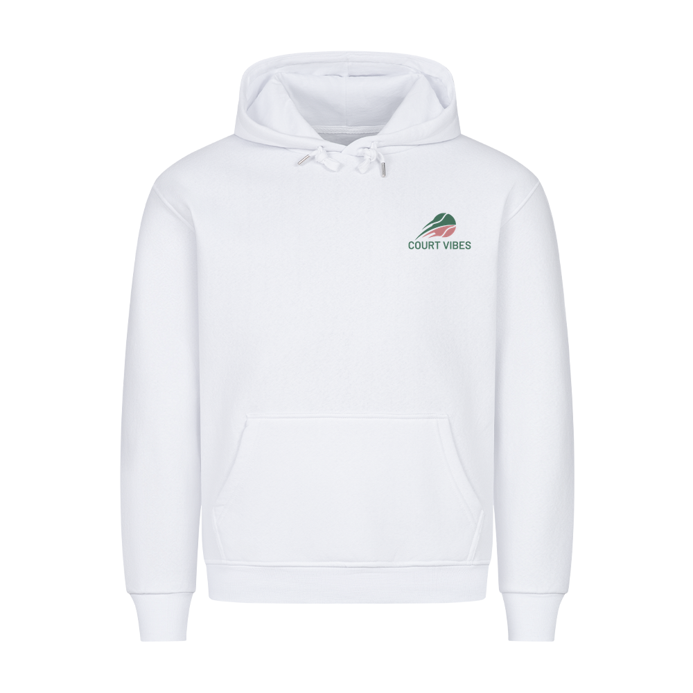 Tennis Club Boy auf Hoodie, Farbe weiß