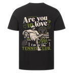 Tennis Club Boy auf T-Shirt, Farbe schwarz