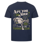 Tennis Club Boy auf T-Shirt, Farbe marineblau