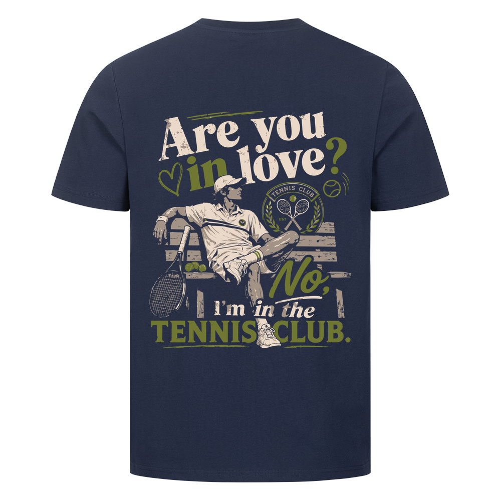 Tennis Club Boy auf T-Shirt, Farbe marineblau