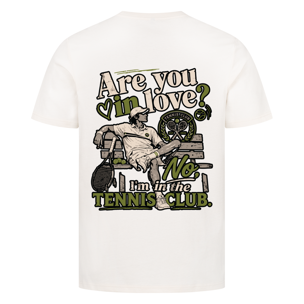 Tennis Club Boy auf T-Shirt, Farbe naturweiß