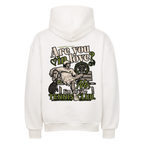 Tennis Club Boy auf Oversized Hoodie, Farbe weiß