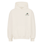 Tennis Club Boy auf Oversized Hoodie, Farbe naturweiß