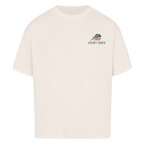 Aufgeben ist keine Option auf Oversized Shirt, Farbe naturweiß
