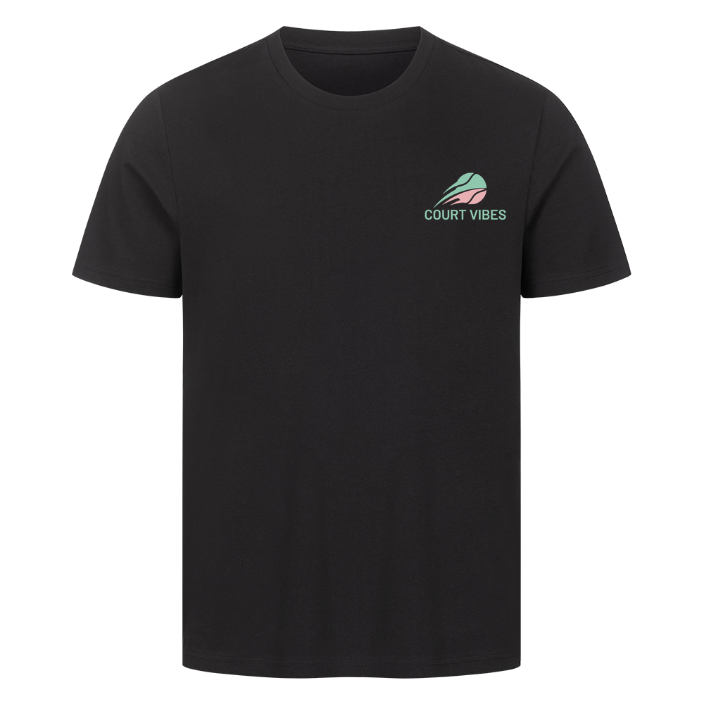 Aufgeben ist keine Option auf T-Shirt, Farbe schwarz
