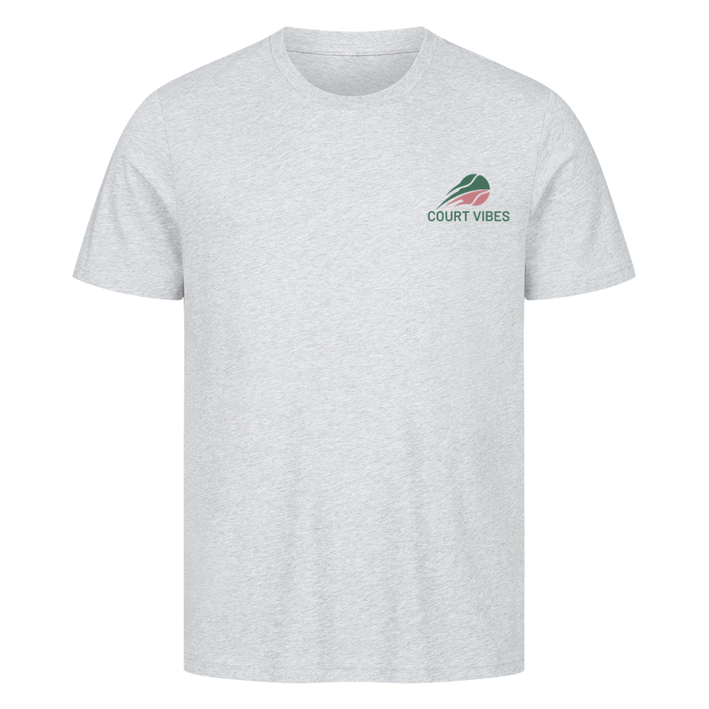 Aufgeben ist keine Option auf T-Shirt, Farbe grau meliert
