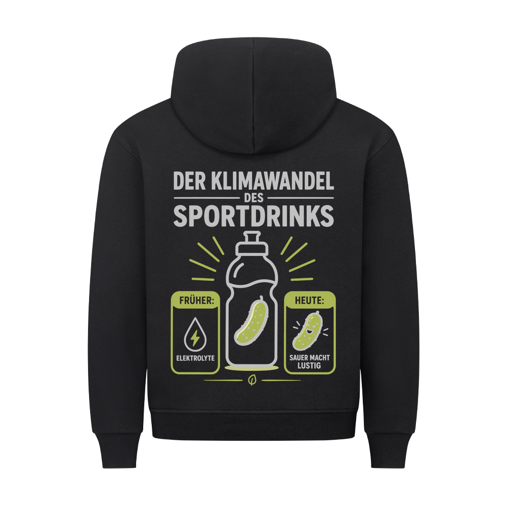 Der Klimawandel des Sportdrinks auf Hoodie, Farbe schwarz
