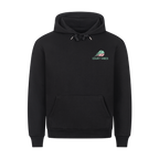 Ich wohne jetzt hier auf Hoodie, Farbe schwarz
