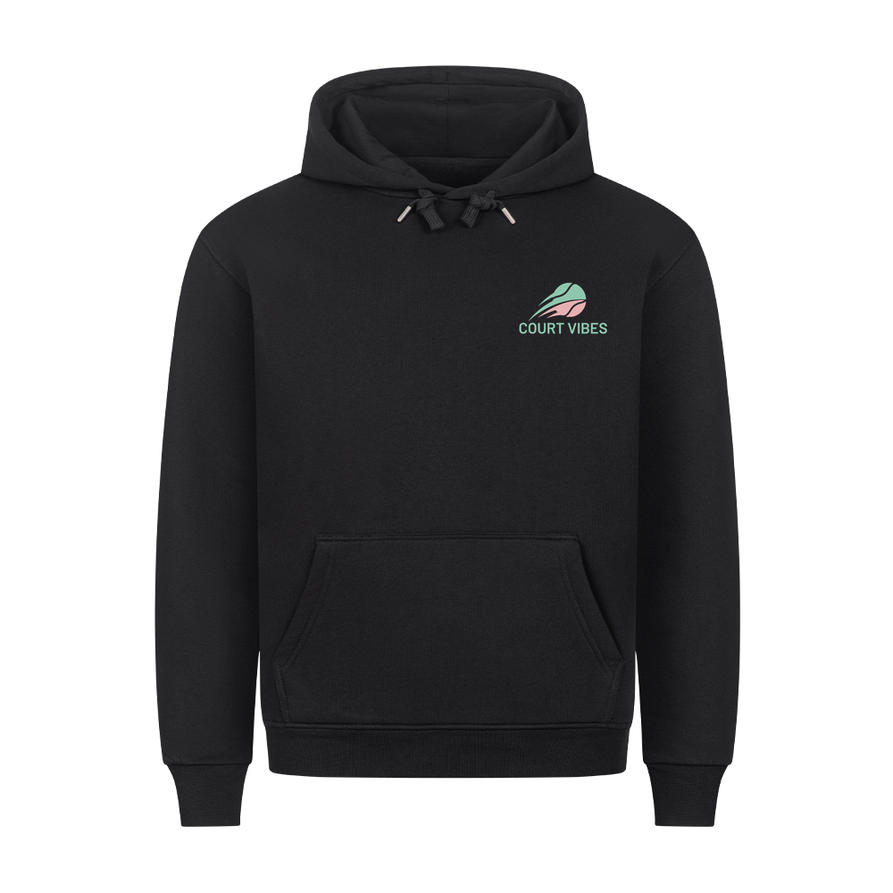 Ich wohne jetzt hier auf Hoodie, Farbe schwarz