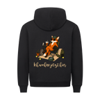 Ich wohne jetzt hier auf Hoodie, Farbe schwarz