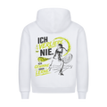Ich verliere nie auf Hoodie, Farbe weiß