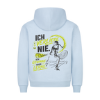 Ich verliere nie auf Hoodie, Farbe babyblau