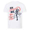 Ich verliere nie auf T-Shirt, Farbe weiß