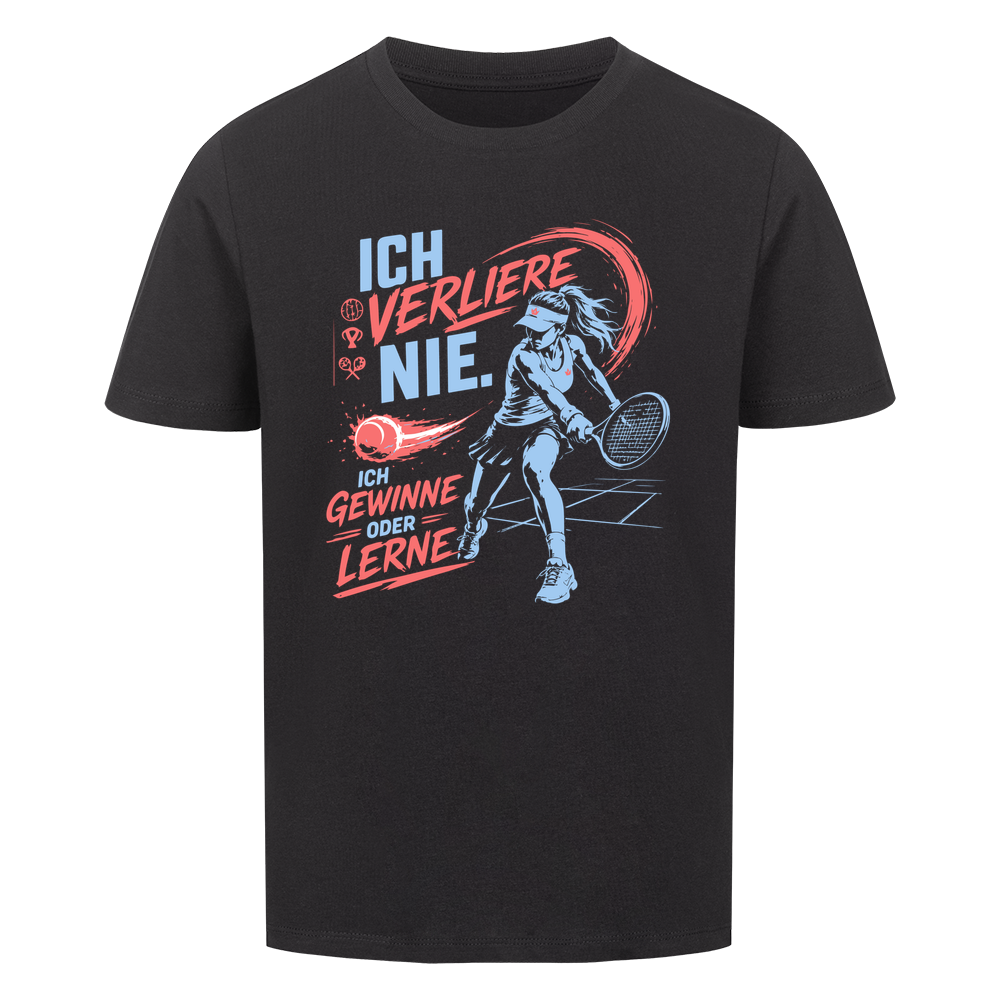 Ich verliere nie auf Kinder-Shirt, Farbe schwarz