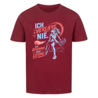 Ich verliere nie auf Kinder-Shirt, Farbe weinrot