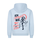 Ich verliere nie auf Hoodie, Farbe babyblau
